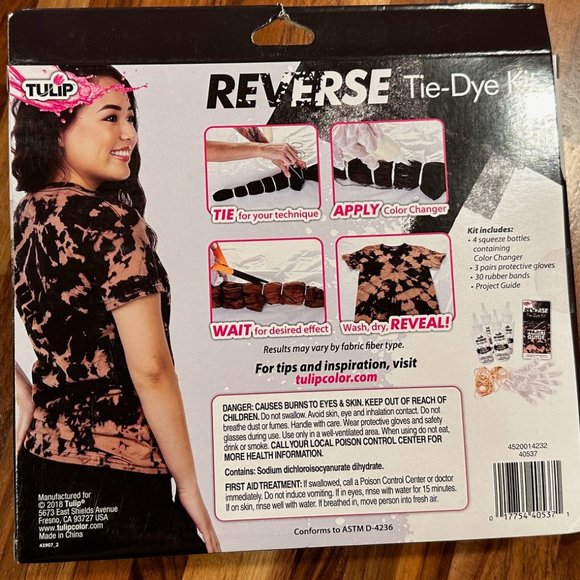 NWT Tulip Reverse Tie Dye One-Step Tie-Dye Kit - Picture 2 of 4